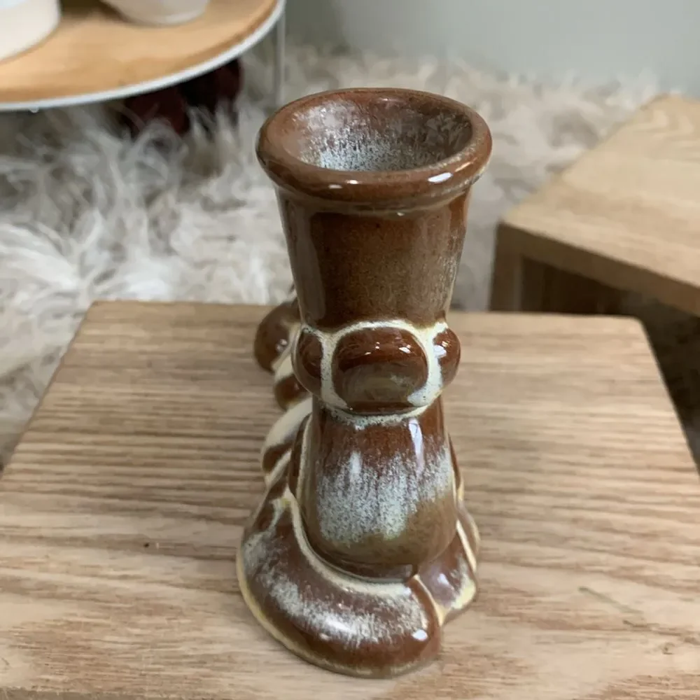 Vintage Frankoma Pottery 304 Candleholders *Note Not A Matching Pair